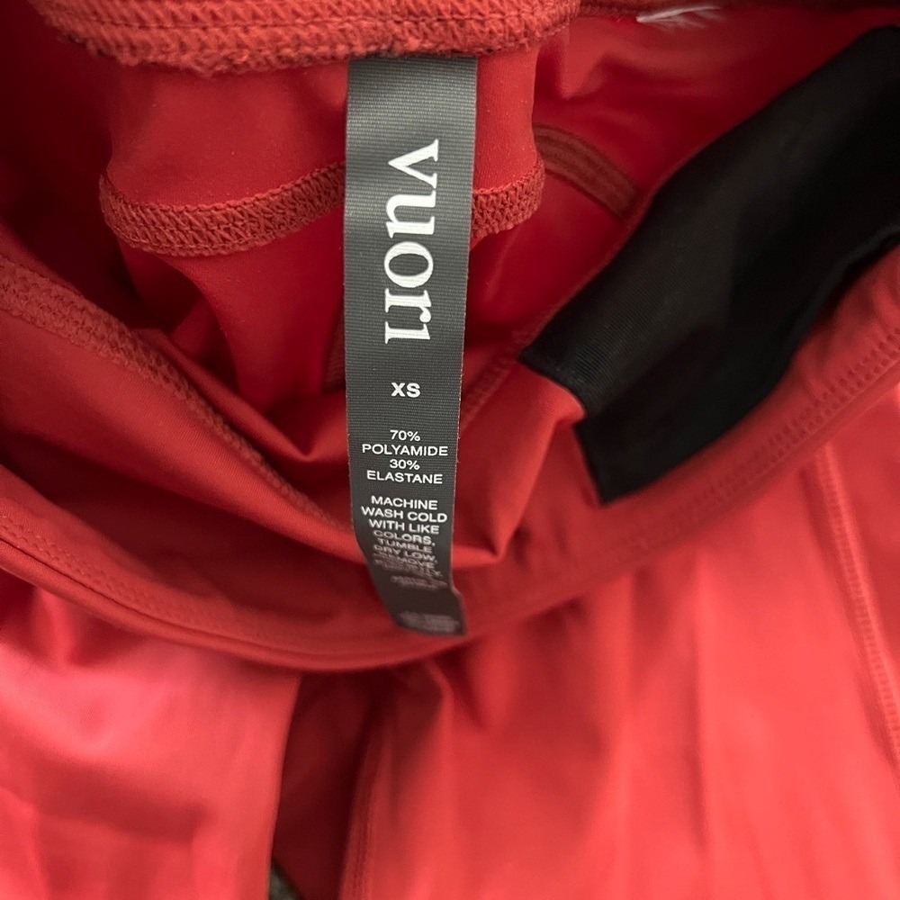 Vuori Stride Leggings XS Poppy Red‎ High Rise Athletic Yoga Workout Pants NWOT - Picture 6 of 6